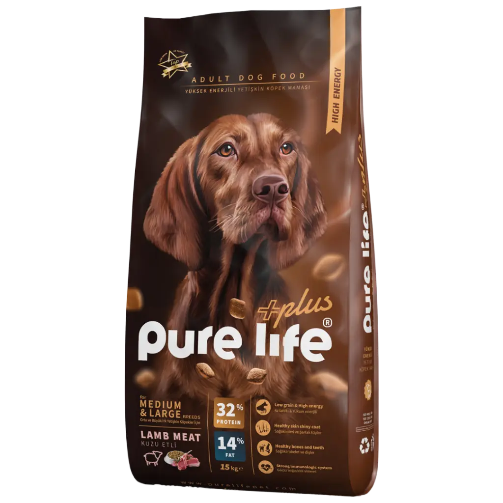 PURELIFE ADULT DOG 32-14 Lamb meat 15KG.webp