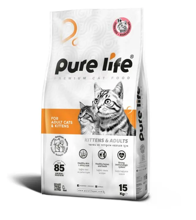 PURELIFE STERILIZED CAT FOOD 27-10 CKN 15KG.webp