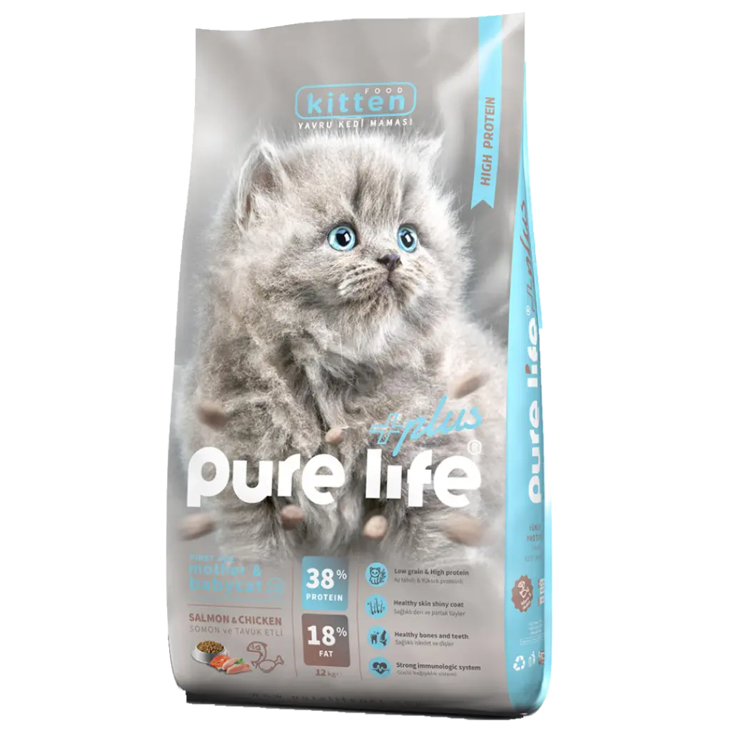 PURELIFE KITTEN CAT CKN & SAL 12KG.webp