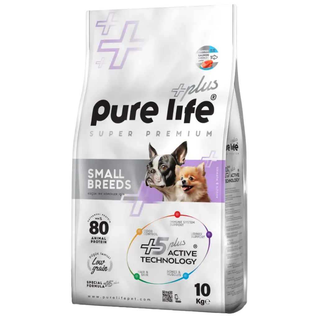 PURELIFE S.BREEDS PUPPY DOG SALMON 30-18 10KG.webp