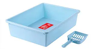 CAT LITTER TRAY WITH SCOOP BLUE.webp