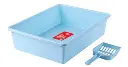 CAT LITTER TRAY WITH SCOOP BLUE.webp