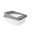 GO FRESH HIGH BACK CAT LITTER BOX L GREY.webp