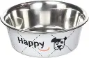 Happy Stainless Steel Dog Bowls White,.webp