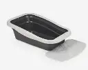 Nella Kit Cat Litter Tray with Mat - 80 x 36.5 x 18 cmGrey.webp