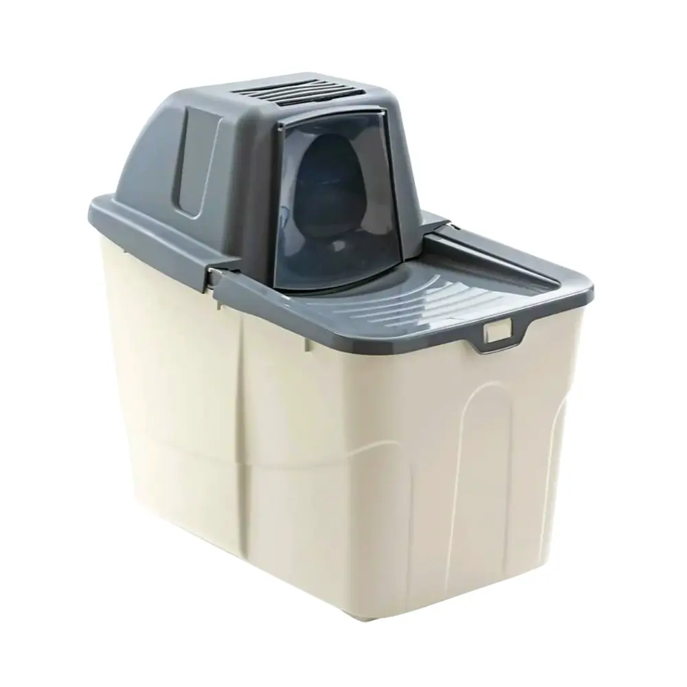 Buxo Close Cat Litter Box Grey 58 x 39 x 56 cm.webp