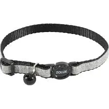 Shiny Nylon Collar Black.webp