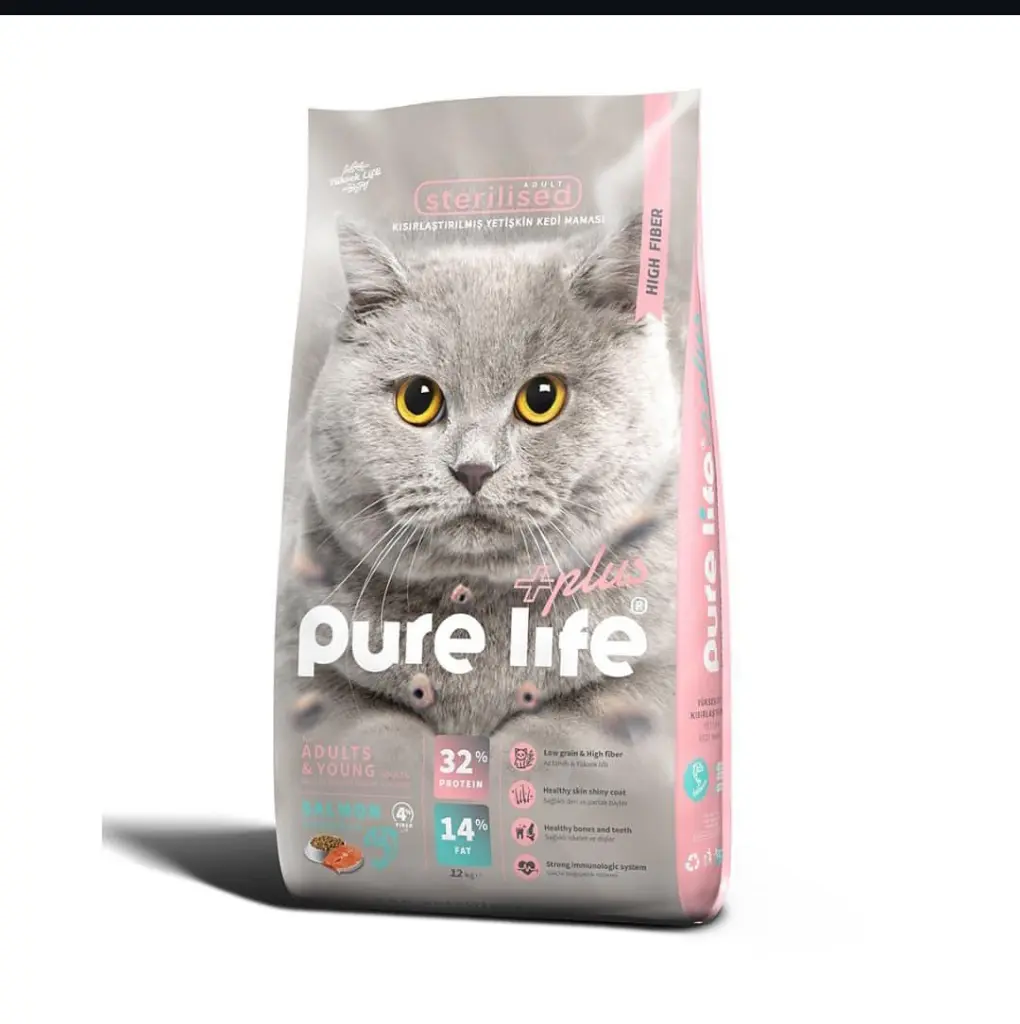 PURELIFE STERILIZED CAT SALMON 12KG.webp