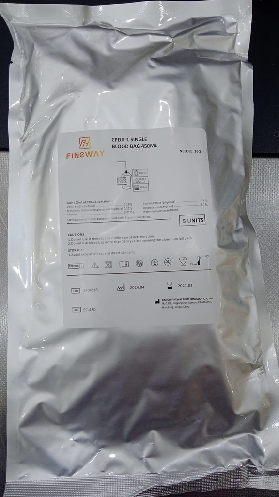 Blood bag china(Fineway)كيس دم