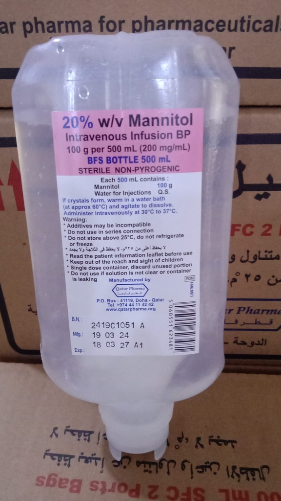 MANNITOL 20% 500MLمانيتول