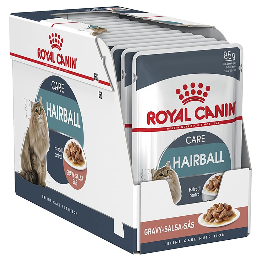 RC,HAIRBALL CARE GRAVY WET FOOD 85Gكرة الشعر
