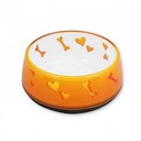 DOG LOVE BOWL ORANGE/Lوعاء حب للكلاب برتقالي 