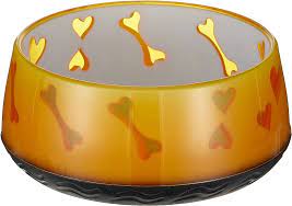 DOG LOVE BOWL ORANGE/Mوعاء حب للكلاب برتقالي 