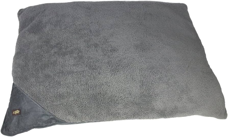 LAMBSWOOL PILLOW DOG BED-S/GREYامبسوول