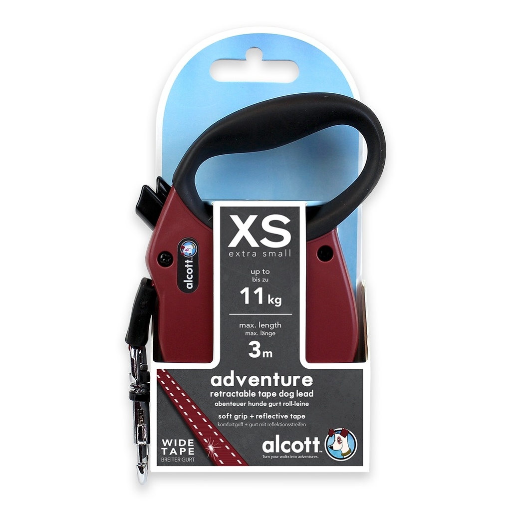 ADVENTURE LEASH,3M-XS/REDمقود،