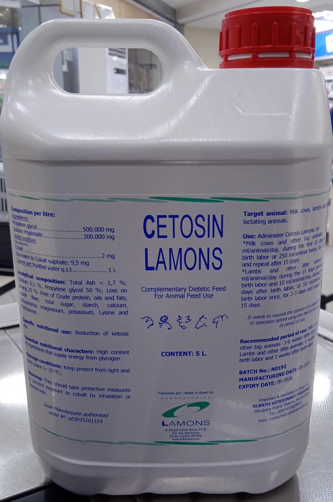 CETOSIN LAMONS 5Lسيتوسين لامونز