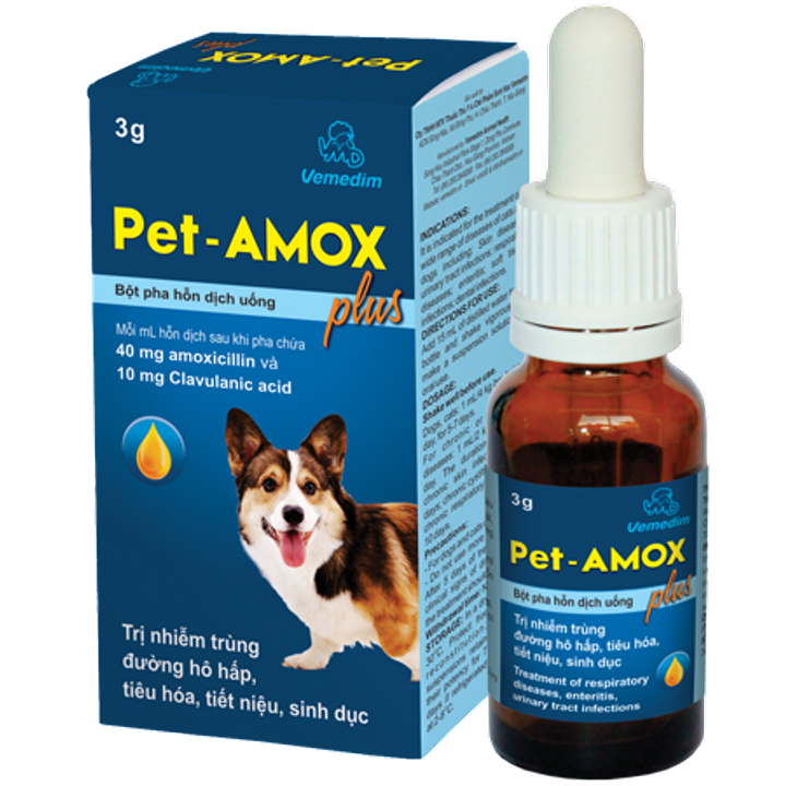 Pet-AMOX plus 3gبيت أموكس بلس