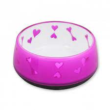 DOG LOVE BOWL PINK/Lصَحن