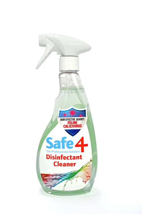 Safe4 Disinfectant Pre-Diluted Spray 1:10 Dilution, Apple Scent, Enhanced Formula, 500 ml رتو