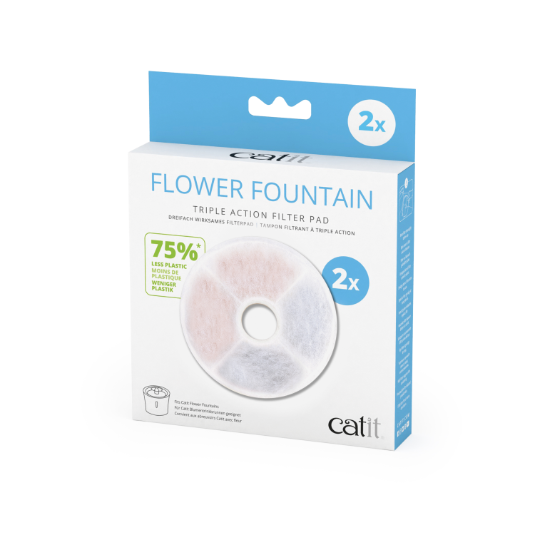 CATIT FLOWER FOUNTAIN TRIPLE ACTION FILTER PAD – 2PCS