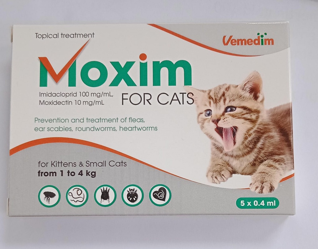 MOXIM FOR CATS 0.4ML 1 TUBEموكسيم