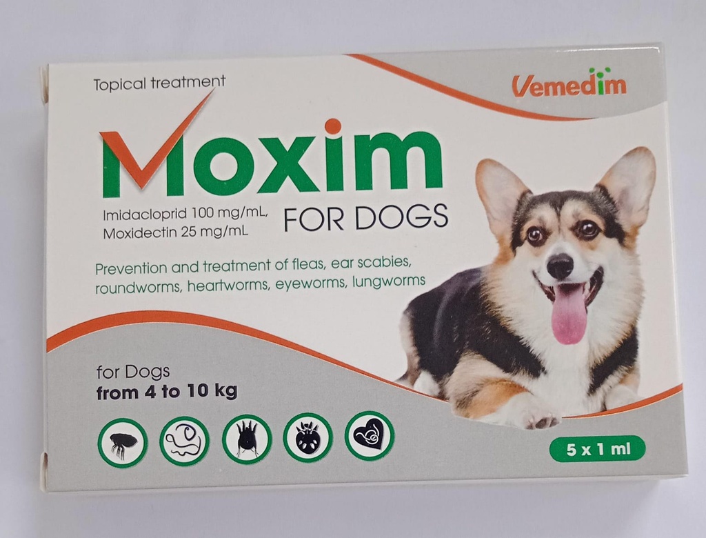 MOXIM FOR DOGS 1 ML 1 TUBEموكسيم