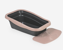 Nella Kit Cat Litter Tray with Mat - 80 x 36.5 x 18 cm/roseصندوق فضلات للقطط