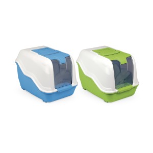 Netta Maxi Cat Litter Box Mix Colors 66 x 49 x 50 cmصندوق فضلات للقطط