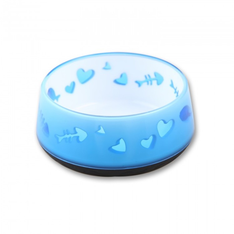 Cat Love Bowl - Blueوعاء حب للقطط أزرق