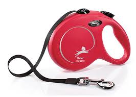 FLEXI DOG LEASH 5M RED/BLACKمقود