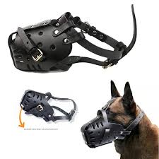 LEATHER DOG MUZZLE FOR SHEPHERD