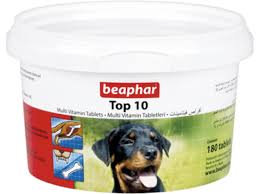 TOP 10 DOG MULTI-VITAMINS 180TABفيتامينات متعددة