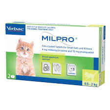 MILPRO KITTEN 0.5-2KG 1/TAB(Virbac)ميلبرو