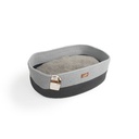 Oval Rope Cat Bed Greyسرير القطط