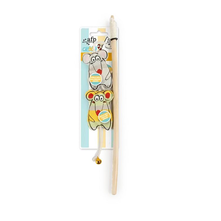 Catoon Curious Mice Wandعصا