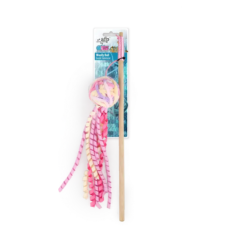 Knotty Habit Woolly Ball Pinkكرة صوف للقطط