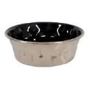 Diamonds Stainless Non-Slip Dog Bowls Black, 1.15 Lوعاء ستانلس نحاس مانع للانزلاق