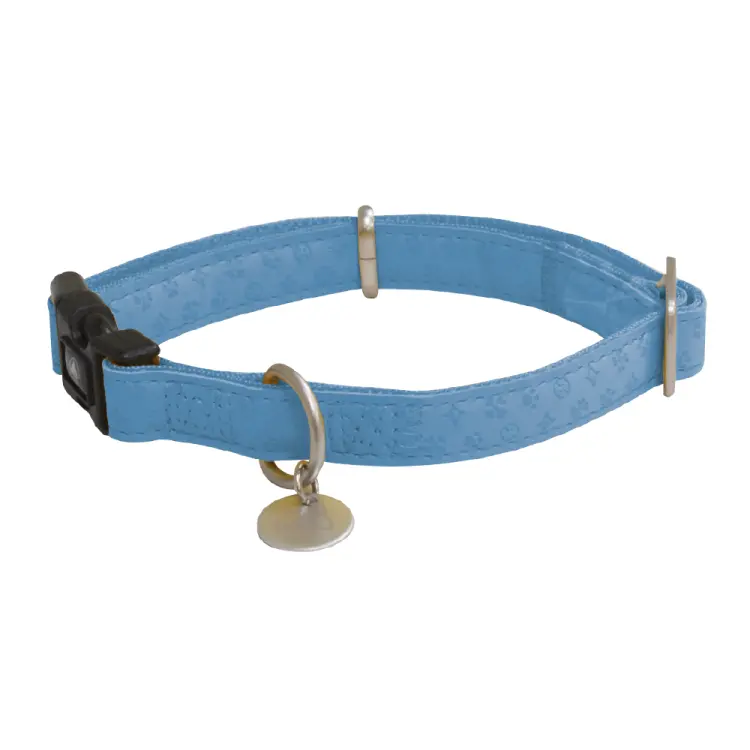 Mylord Leatherette Adjustable Dog Collar 26-40 x 1.5 cm, Largeight Blueطوق