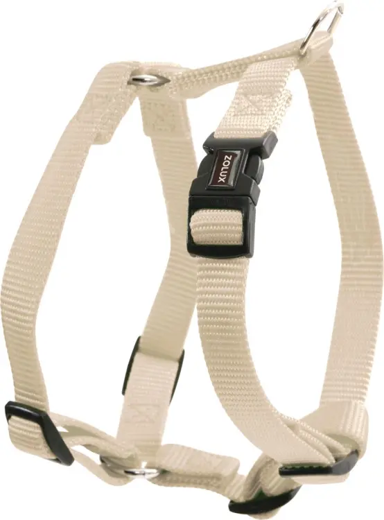 Nylon Adjustable Harness Beige, 10 mm      ياقة         