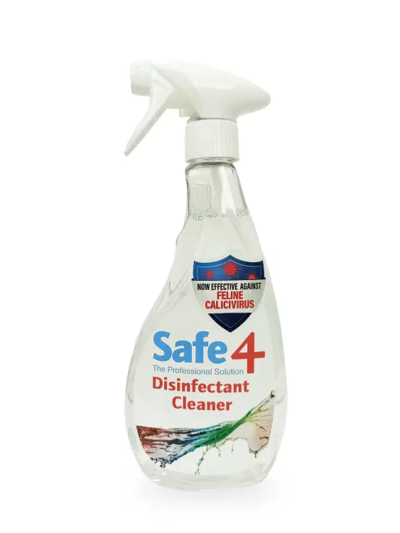 Safe4 Disinfectant Pre-Diluted Spray 1:10 Dilution, Odourless, Enhanced Formula, 500 mlمطهر ومنظف