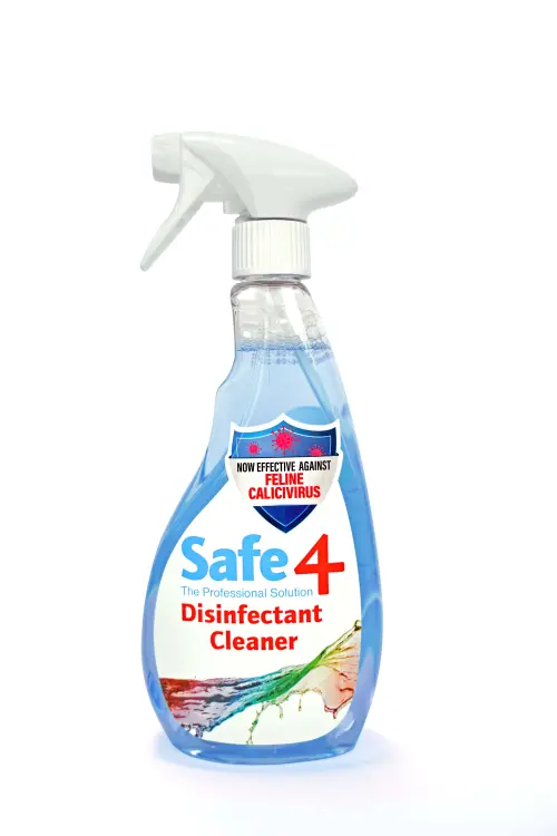 Safe4 Disinfectant Pre-Diluted Spray 1:10 Dilution, Freshmint Scent, Enhanced Formula, 500 mlمطهر ومنظف