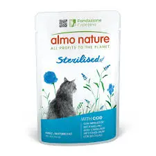 ALN,FUN.STERILISED CATS WITH COD 70Gمبستر