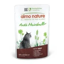 ALN,FUN.ANTI-HAIRBALL CATS WITH BEEF 70Gبقري