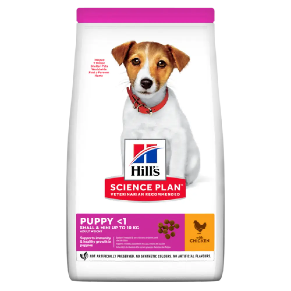 Hills-SP PUP SM&MIN CHICKEN 300Gدجاج  