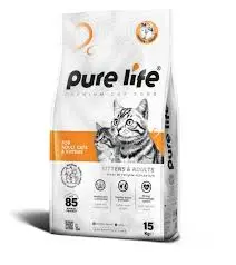 PURELIFE STERILIZED CAT FOOD 27/10 CKN 15KGطعام القطط المعقمة دجاج