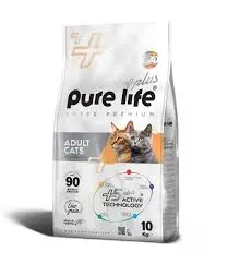 PURELIFE ADULT CAT 32/15 CKN 10KGطعام قطط دجاج