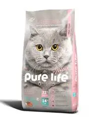 PURELIFE STERILIZED(2016)CAT SALMON 12KGطعام القطط المعقمة سلمون