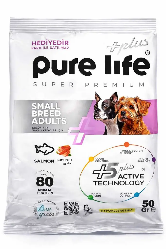 PURELIFE S.BREEDS ADULT DOG 30/18 SALMON 50Gطعام كلاب سلمون