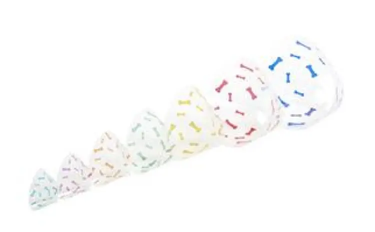 BUSTER Design Collars, Bones orange, 12.5 cm, 1/pk 