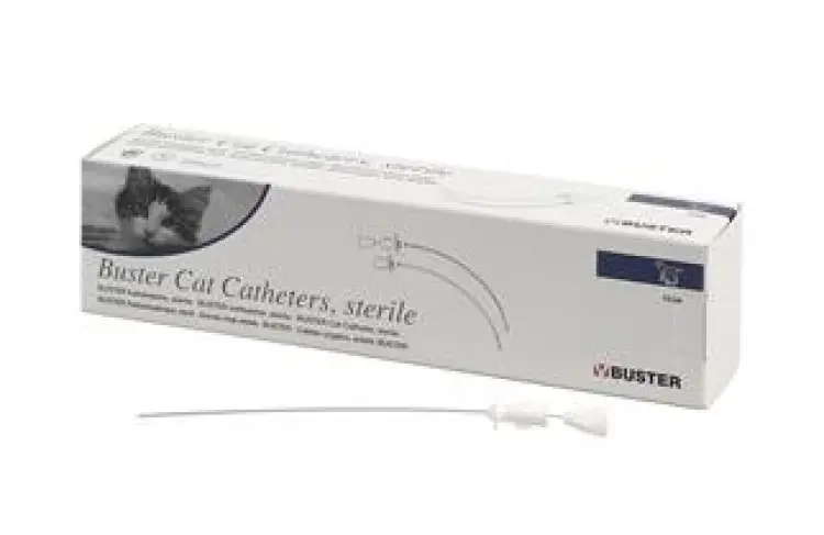 BUSTER cat catheter with stylet sterile, 1.3 x 130 mm, 1/PCS
